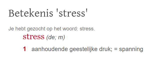 Wat is stress?
